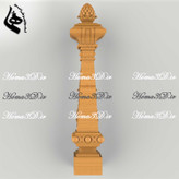 مدل نرده سلطنتی برای ایستگاه پله لوکس با طراحی منبت با کیفیت و ظرافت بالا