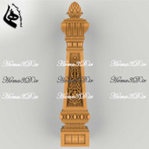 مدل نرده سلطنتی برای ایستگاه پله لوکس با طراحی منبت با کیفیت و ظرافت بالا