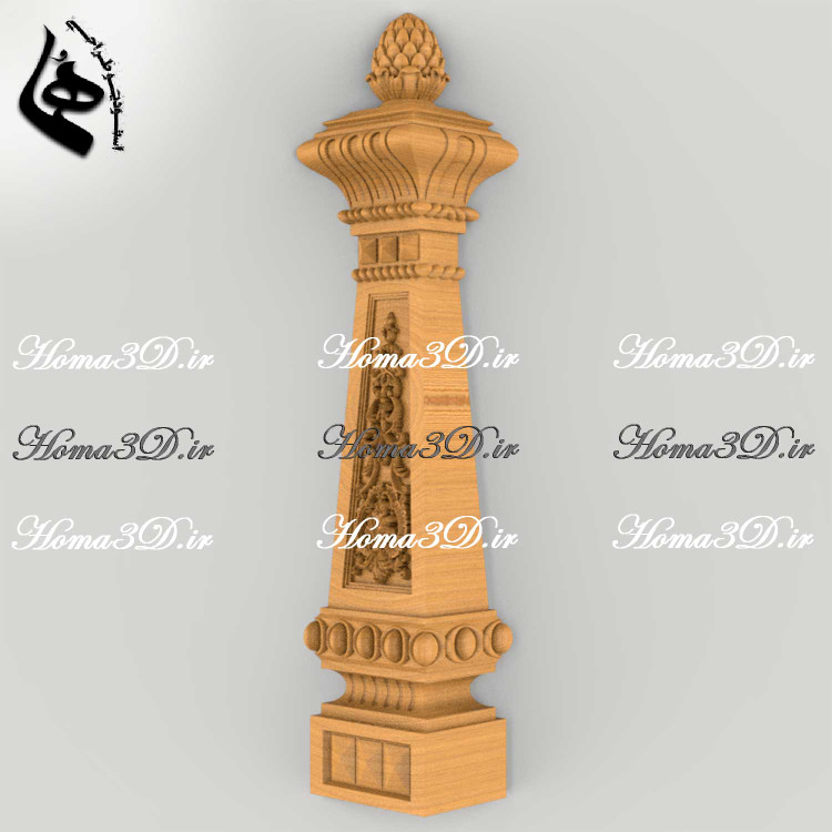 مدل نرده سلطنتی برای ایستگاه پله لوکس با طراحی منبت با کیفیت و ظرافت بالا