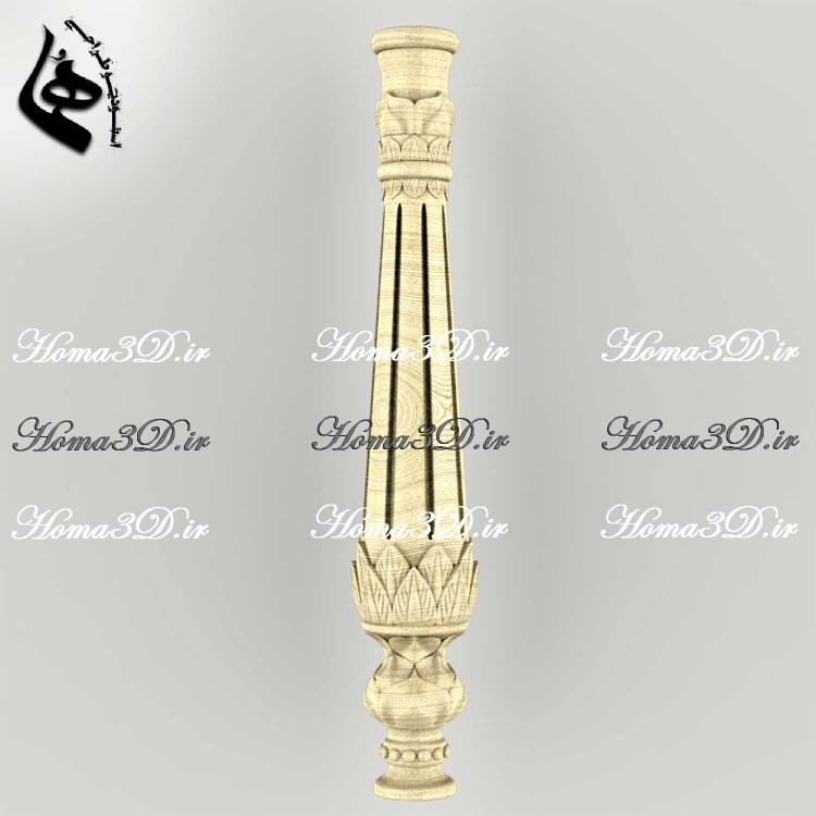 مدل نرده کلاسیک CNC - مدل پایه نرده نئوکلاسیک