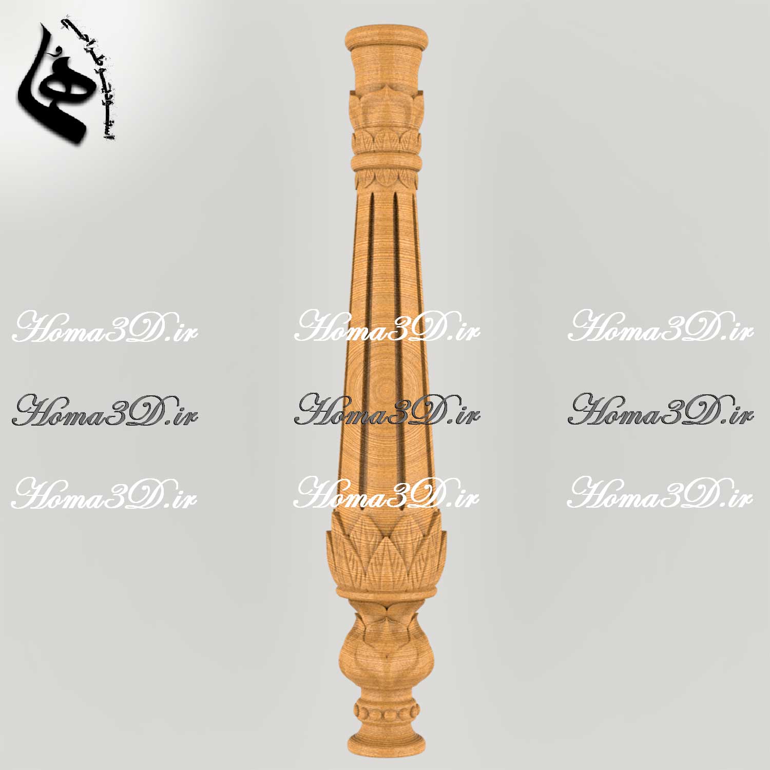 مدل نرده کلاسیک CNC - مدل پایه نرده نئوکلاسیک