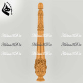 مدل نرده کلاسیک CNC - پایه نرده نئوکلاسیک با طراحی منبتدار حرفها