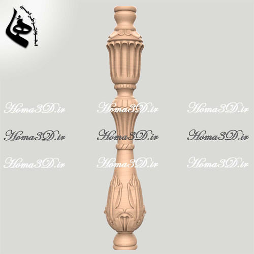 طراحی حرفهای نرده منبت سهبعدی برای دکوراسیون داخلی راه پله و نردههای منبتی ظریف