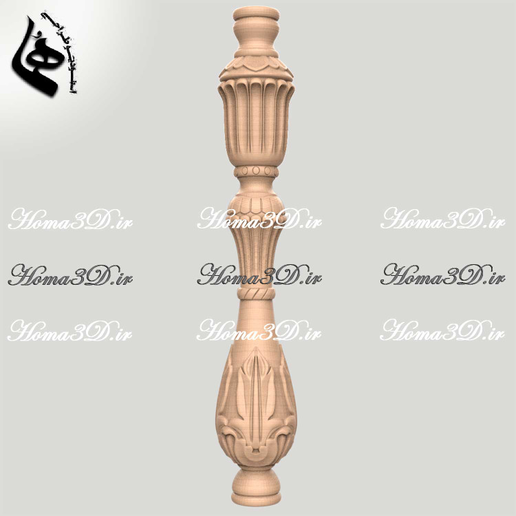 طراحی حرفهای نرده منبت سهبعدی برای دکوراسیون داخلی راه پله و نردههای منبتی ظریف