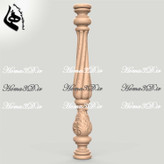 مدل نرده چوبی قابل ماشینکاری CNC و قالبگیری برای تولید - فایل سهبعدی حرفهای