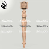 فایل3بعدی و طراحی پله منبتی مناسب تولید برای سی ان سی چوب و سنگ