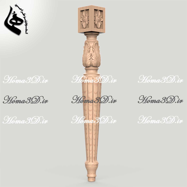 فایل3بعدی و طراحی پله منبتی مناسب تولید برای سی ان سی چوب و سنگ