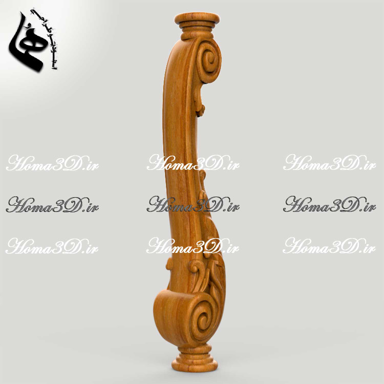 فایل طراحی پایه نرده برای سی ان سی دانلود مدل سه بعدی نرده چوبی طراحی نرده پله دوبلکس