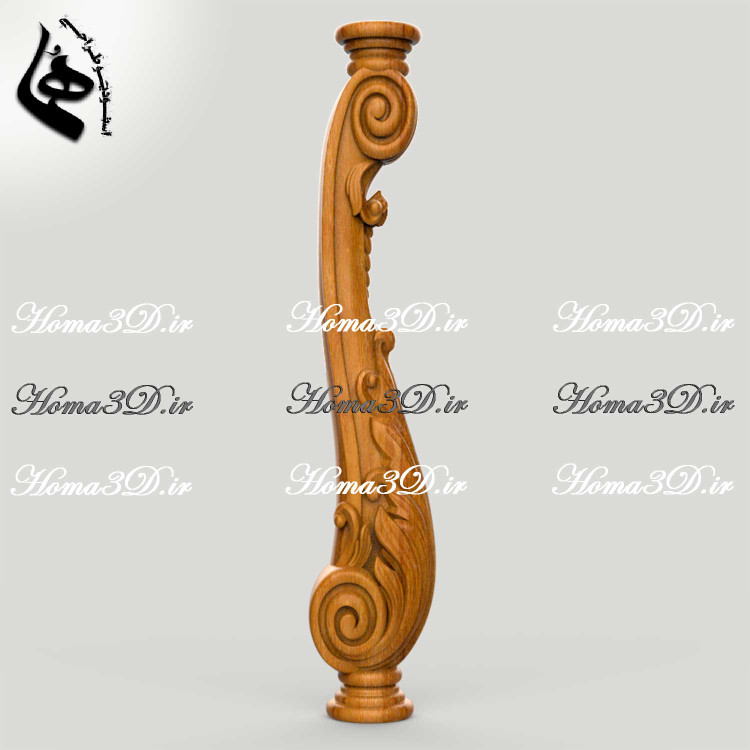 فایل طراحی پایه نرده برای سی ان سی دانلود مدل سه بعدی نرده چوبی طراحی نرده پله دوبلکس