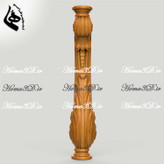 فایل طراحی پایه نرده برای سی ان سی دانلود مدل سه بعدی نرده چوبی طراحی نرده پله دوبلکس