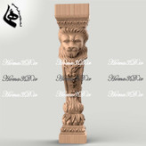 مدل سرستون ستون رومی با طراحی شیر مناسب نجاری و تولید قالب