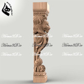 مدل سرستون ستون رومی با طراحی شیر مناسب نجاری و تولید قالب