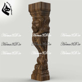 مدل سرستون ستون رومی با طراحی شیر مناسب نجاری و تولید قالب