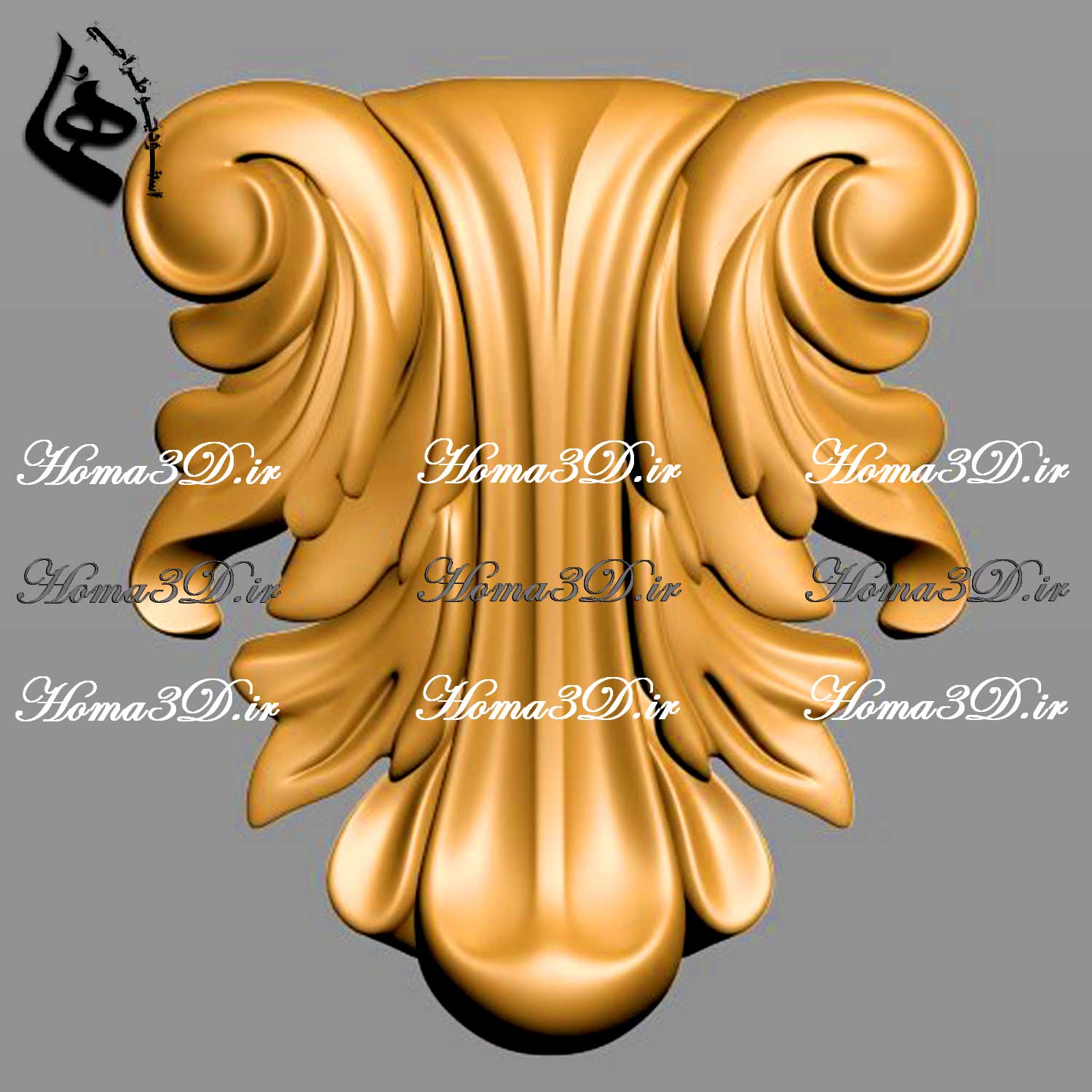 طراحی سرستون سبک کلاسیک اروپایی برای ویلا – مدل آماده برای معماران و طراحان داخلی