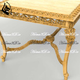 قالب نجاری و الگوی فیبری نجاری + مدل سهبعدی STL میز ناهارخوری پر منبت (ترند روز صنعت چوب)