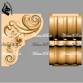 فایل STL سرستون منبتدار زیبا با قالب حرفهای – مناسب نرمافزارهای ArtCAM و Aspire