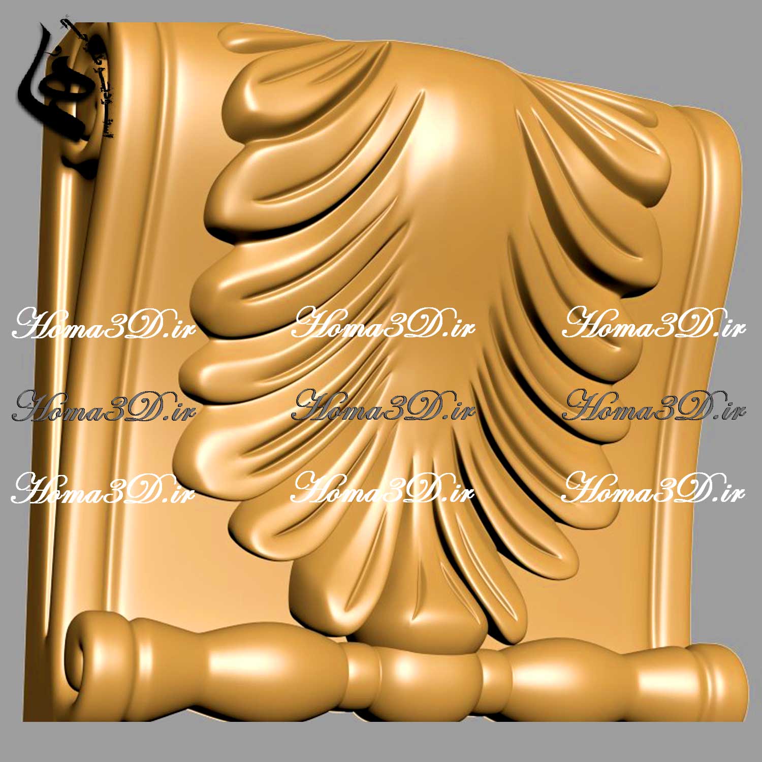 سرستون نئوکلاسیک قابل ساخت در کارگاه نجاری – طراحی سرستون به سبک باروک برای دکور داخلی