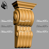 فایل سرستون جهت ساخت با CNC روی چوب افرا و راش – طراحی سرستون برای سنگهای سخت مثل گرانیت