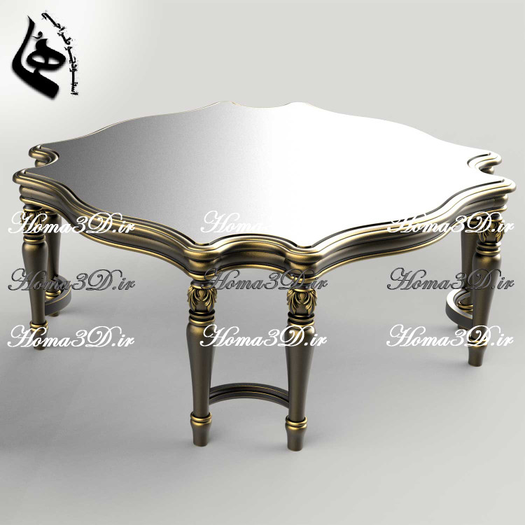 دانلود فایل طراحی سهبعدی مبلمان منبتکاری شده | اسکن 3بعدی آماده تولید با CNC