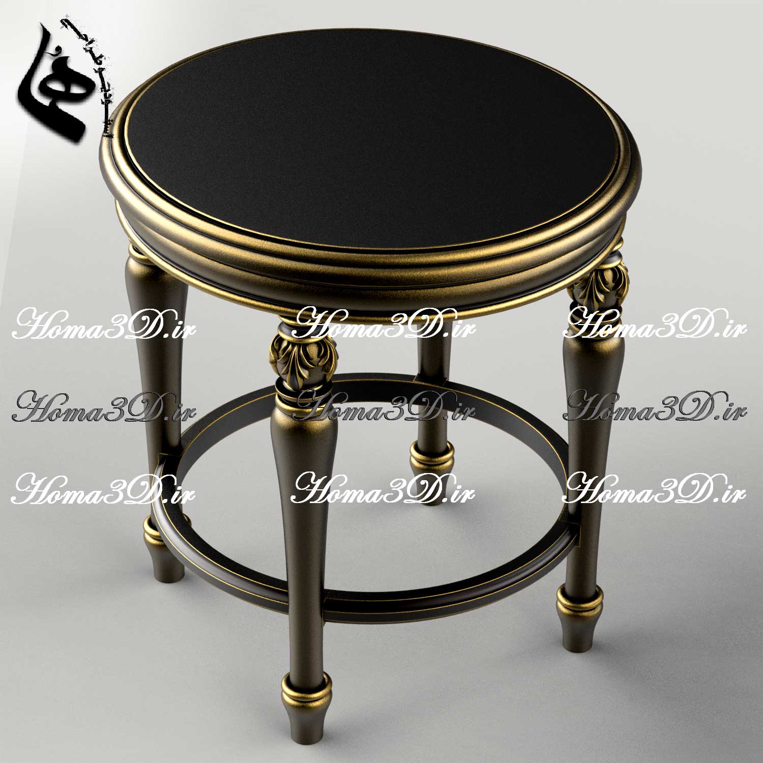 دانلود فایل طراحی سه‌بعدی مبلمان منبت‌کاری شده | اسکن 3بعدی آماده تولید با CNC