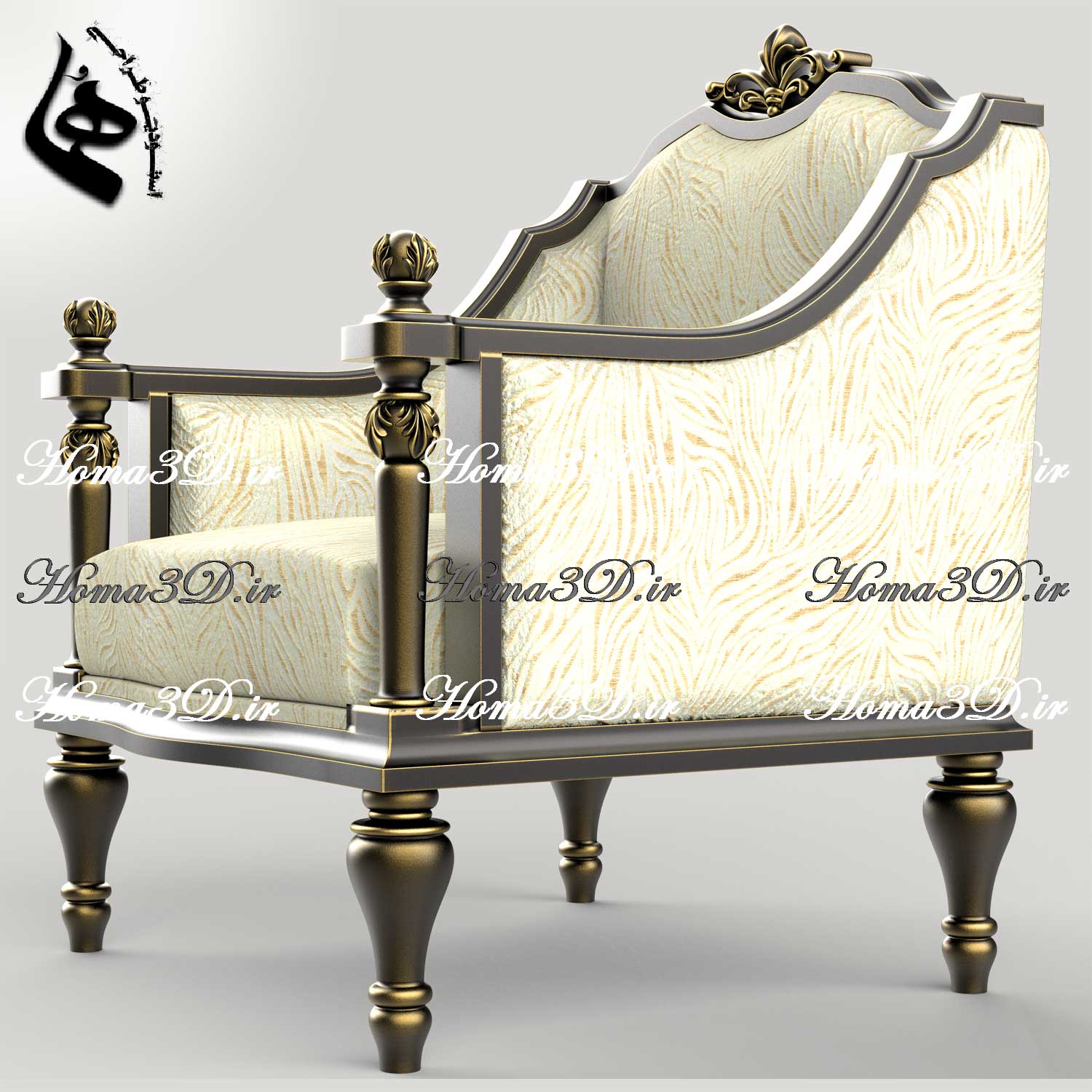 تولید مبلمان چوبی با ظرافت بالا و کاملا مهندسی‌ شده | منبت حرفه‌ای + قالب‌کشی دقیق با طراحی سه‌بعدی