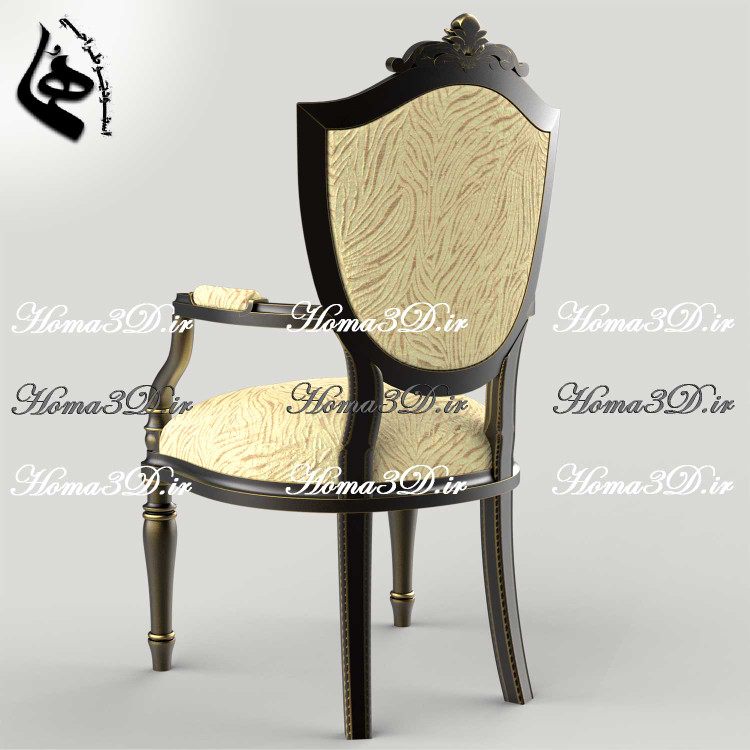 صندلی شاهنشین چوبی با منبتهای ظریف و قالب لوکس پرفروش در بازار مبلمان