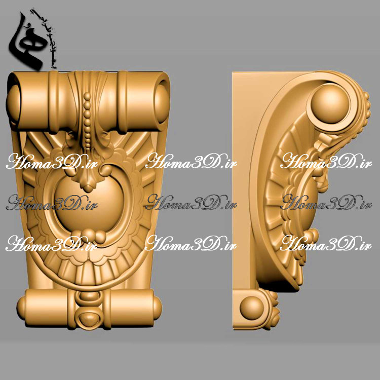 دانلود فایل STL سرستون برای استفاده در CNC