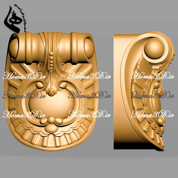 فایل STL سرستون مناسب نرمافزار ArtCAM و Aspire