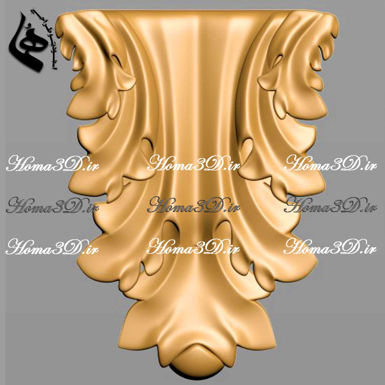 سرستون آماده برای رندرگیری در پروژههای معماری داخلی