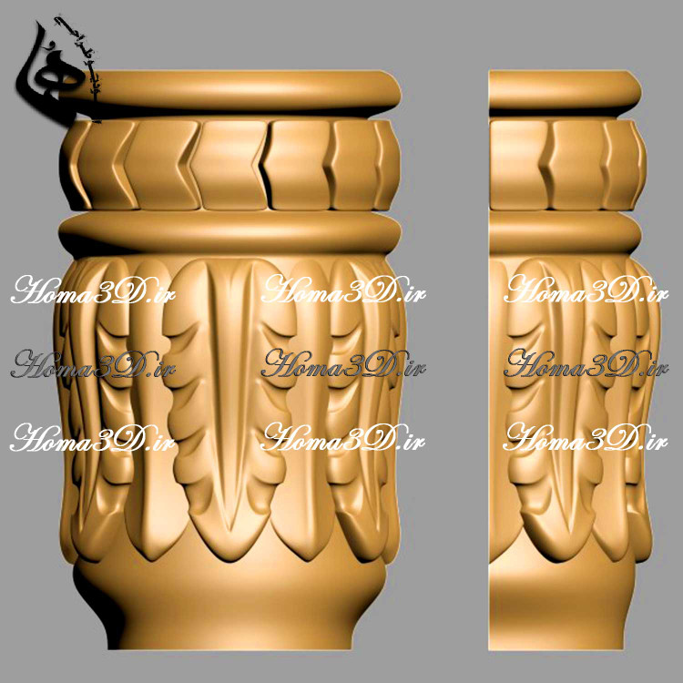 دانلود سرستون با جزئیات بالا جهت خروجی CNC