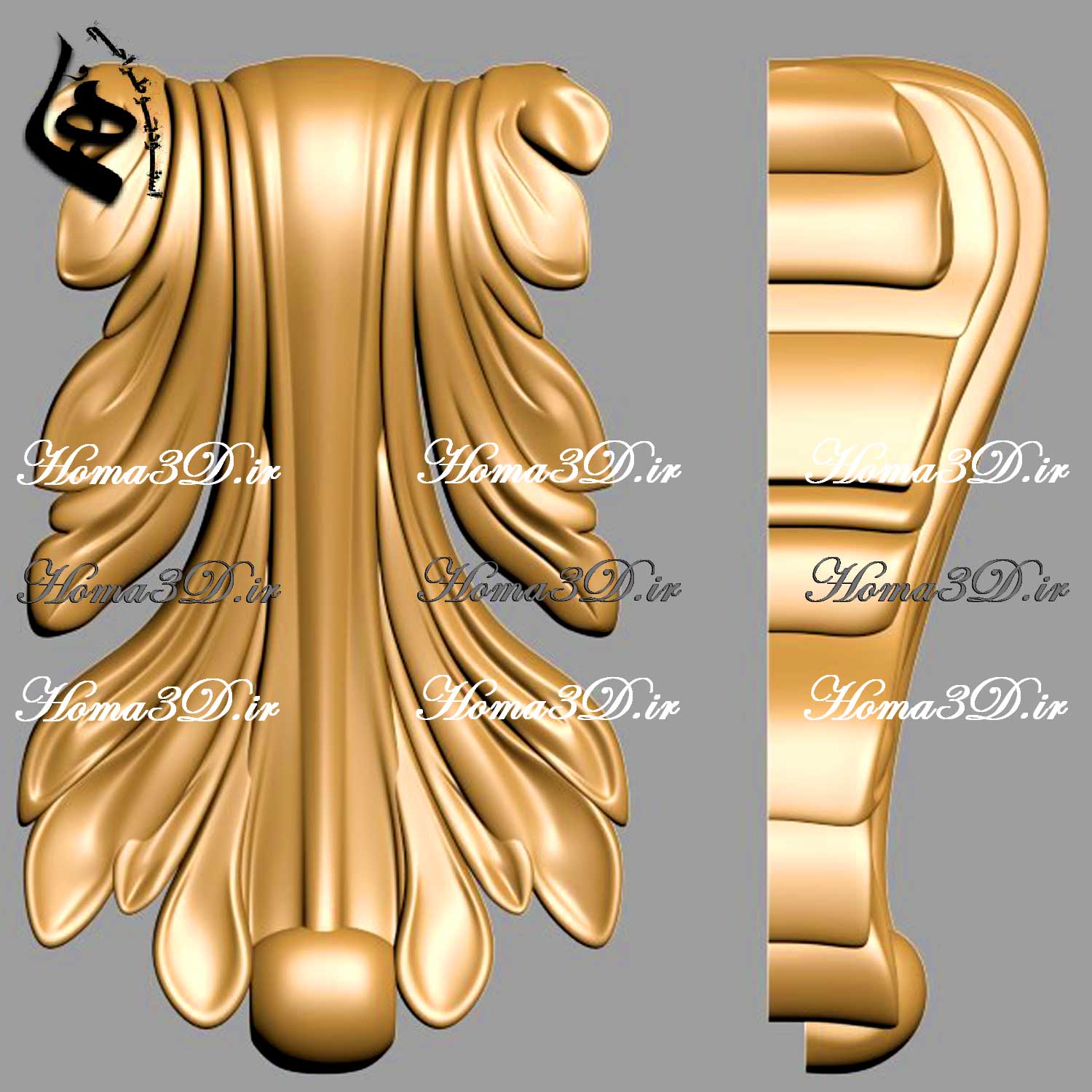 سرستون نئوکلاسیک قابل ساخت در کارگاه نجاری