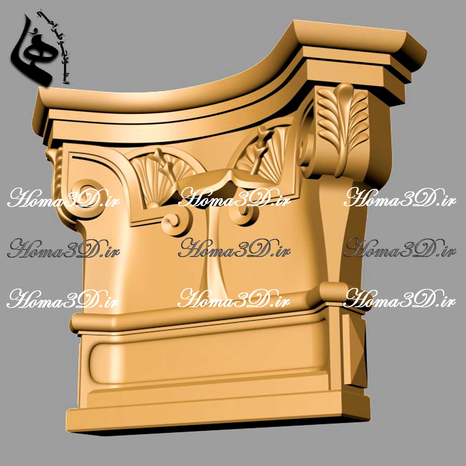 دانلود سرستون با جزئیات بالا جهت خروجی CNC