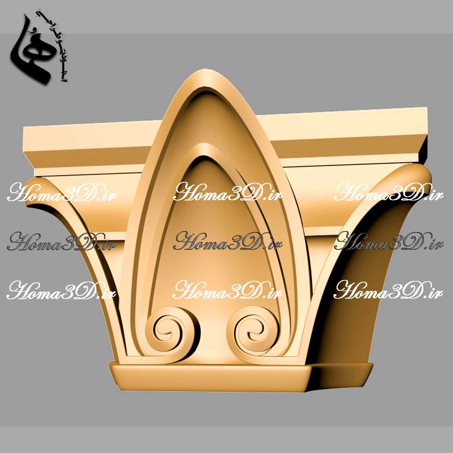 سرستون نئوکلاسیک قابل ساخت در کارگاه نجاری