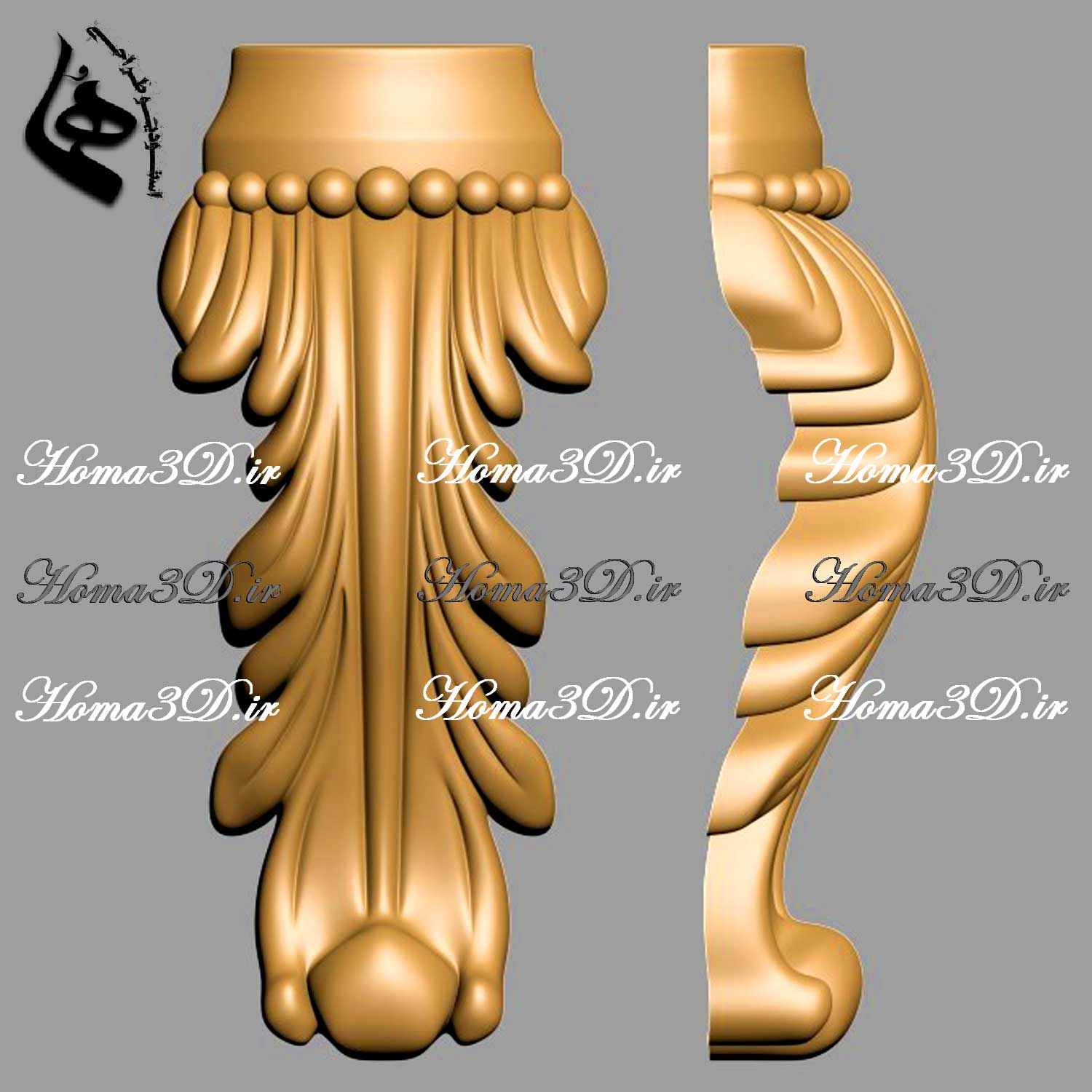 طراحی سرستون سبک کلاسیک اروپایی برای ویلا