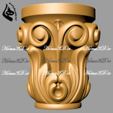 دانلود فایل سرستون منقوش جهت قالبگیری و چوبگیری- مدل سرستون چوبی قابل اجرا با CNC تخت و روتاری