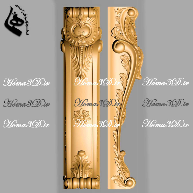 سرستون سنگی مناسب دستگاه CNC پنج محور- فایل CAD سرستون برای طراحی دکوراسیون داخلی لوکس