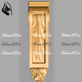 سرستون آماده برای رندرگیری در پروژههای معماری داخلی- طراحی سه بعدی سرستون کلاسیک برای اجرای CNC چوب