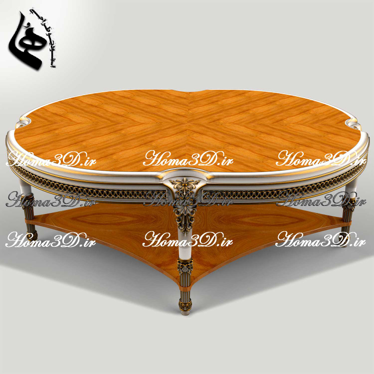 فایل طراحی و اسکن3بعدی میزجلو مبلی با قالب جدید و منبت های ظریف برای نجاری و تولید با سی ان سی چوب – دیجیتال، لوکس، بینقص