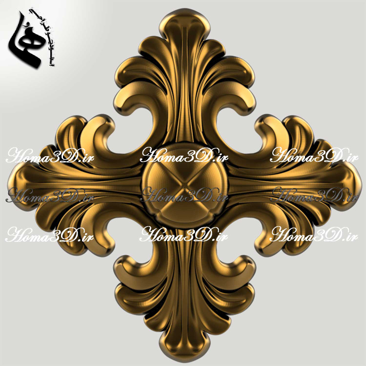 مدل آماده پنل گلدار برای حکاکی و منبتکاری (فایل دیجیتال – دانلودی)