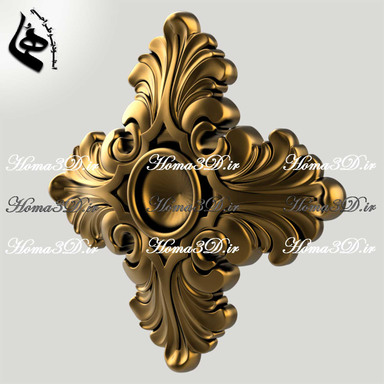 مدل STL پنـل گلـدار مناسب قالبسازی و رزینکاری