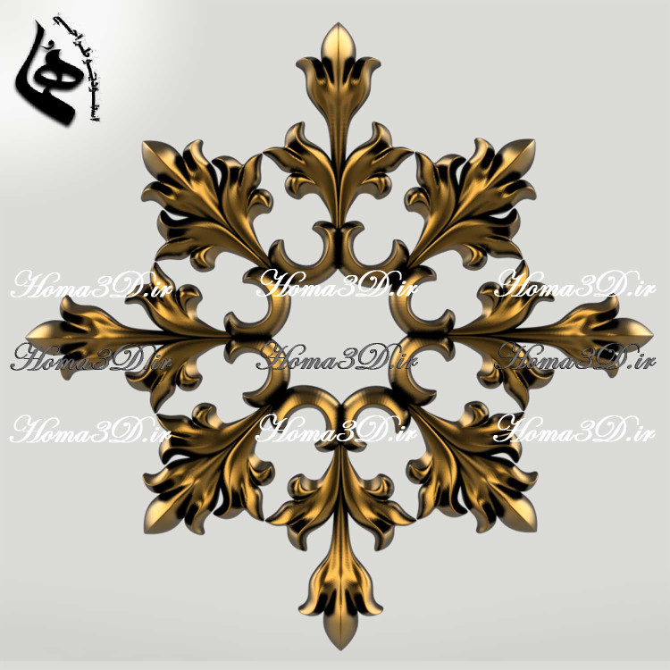 دانلود مدل سهبعدی پنل گچبری جهت نصب سقف و دیوار