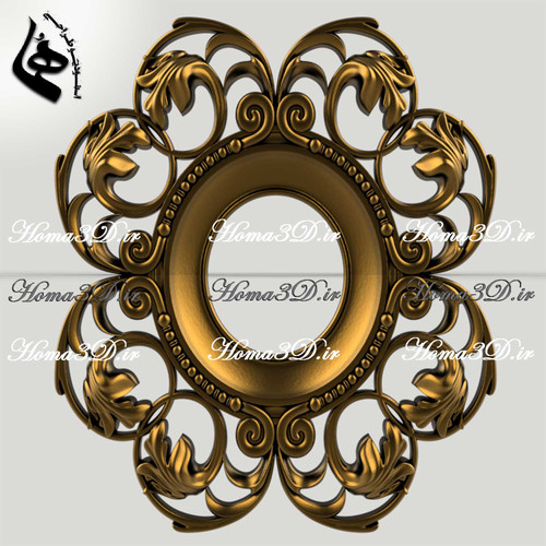 فایل STL پنل دکوراتیو مناسب خراطی و حکاکی