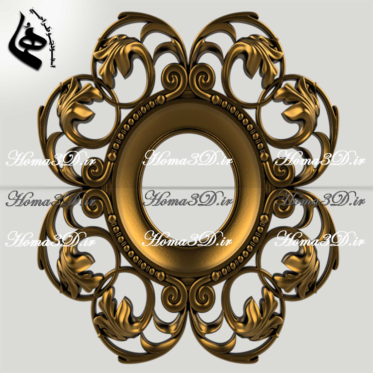 فایل STL پنل دکوراتیو مناسب خراطی و حکاکی