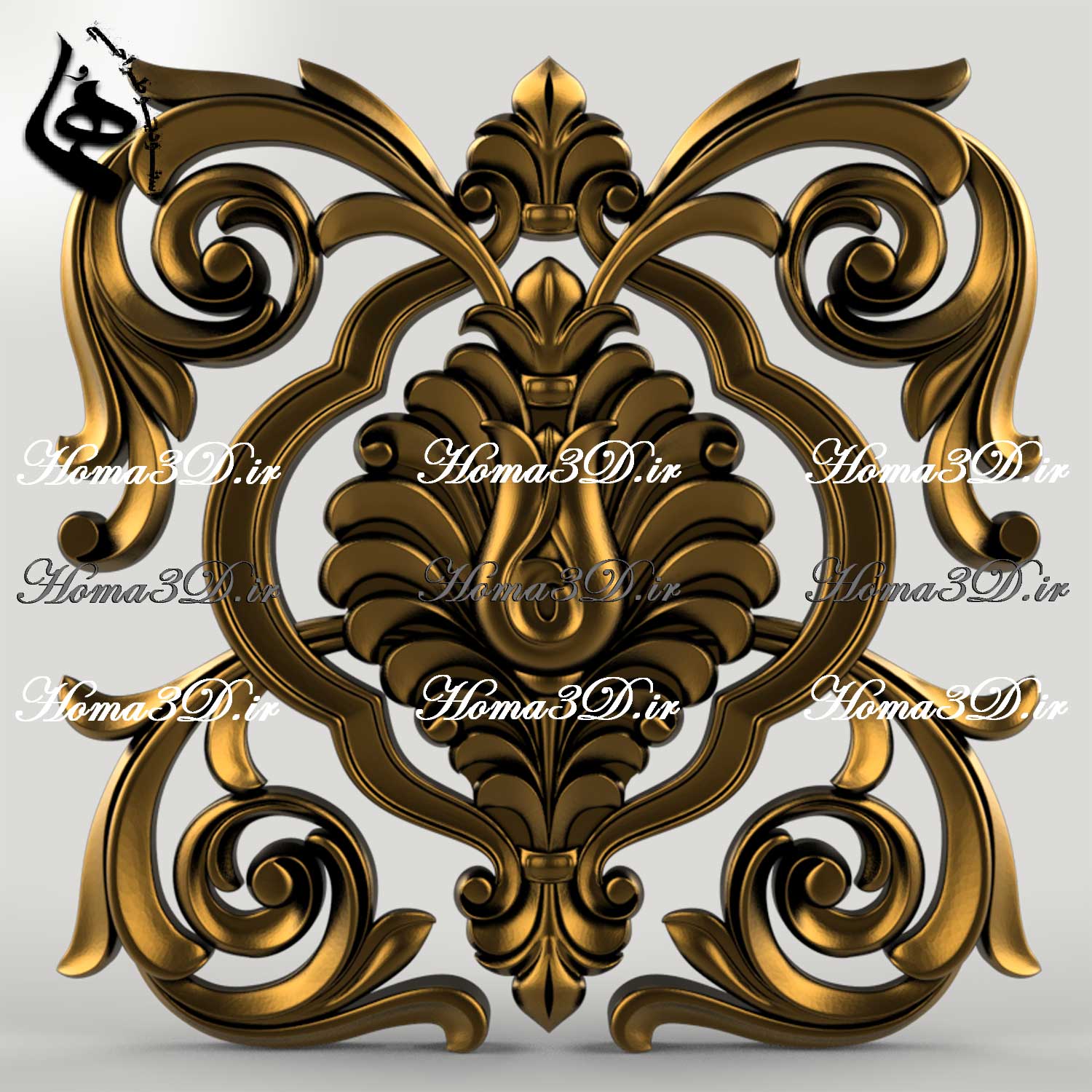 طرح آماده پنل سه‌بعدی مخصوص دستگاه‌های CNC