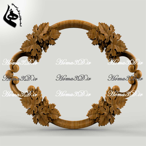 مدل STL قاب منبتی زیبا – پنل منبتی سهبعدی ویژه تولید صنعتی