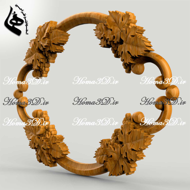 مدل STL قاب منبتی زیبا – پنل منبتی سهبعدی ویژه تولید صنعتی