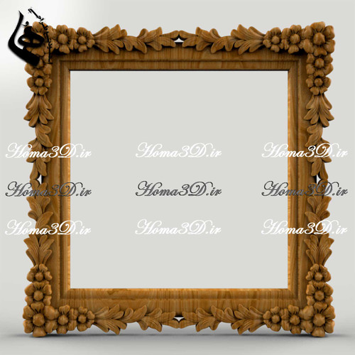 فریم طرحدار چوبی – مدل سهبعدی فریم (فایل دیجیتال STL)