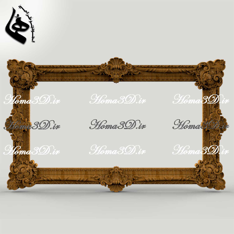 طرح منبت فریم تابلو - دانلود مدل سهبعدی فریم دکور