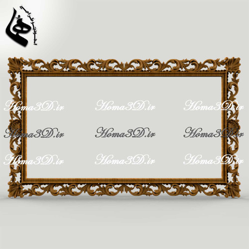 دانلود مدل سهبعدی پنل دکور - فریم کلاسیک تابلو