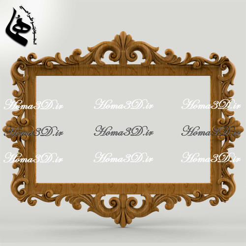 فایل سهبعدی قاب چوبی - طرح آماده فریم کلاسیک